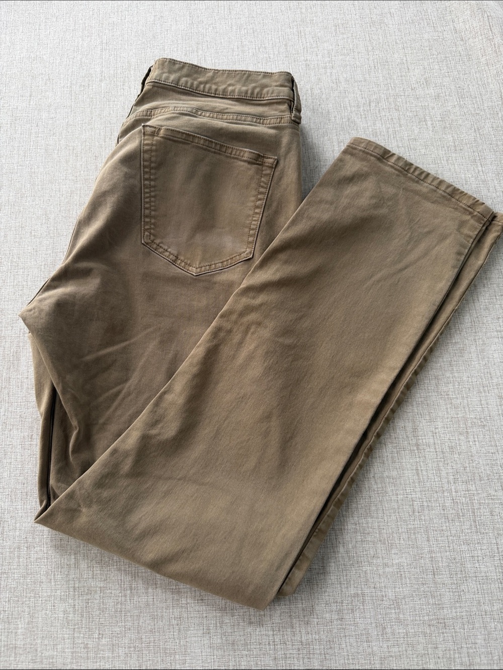 Flint and Tinder Pants Mens 32 Straight Fit Khaki Tan Cotton Stretch Chino